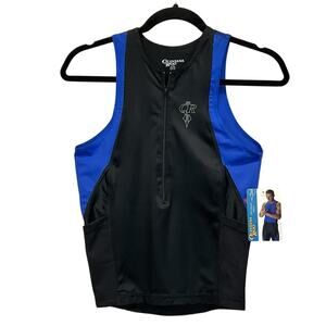 Quintana Roo Tri Group Triathlon Top Men's Size S UV Protection Stretch Pockets